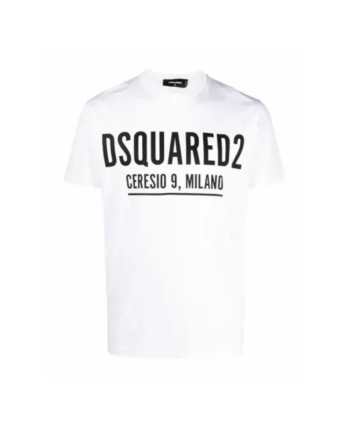 Крутая футболка Ceresio 9 Dsquared2, белый