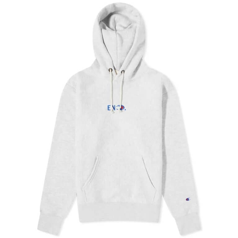 Худи END. x Champion Reverse Weave, светло-серый