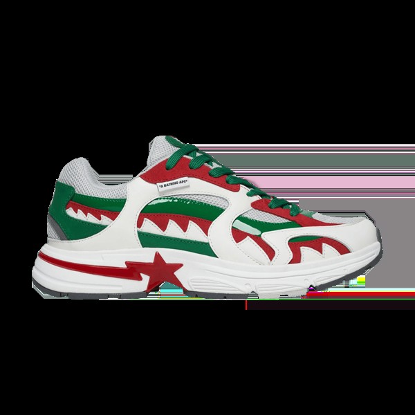 Кроссовки Bape Shark Sta M1 Country Pack - Italy, зеленый/белый/красный