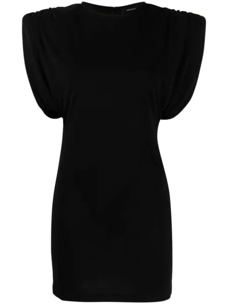WARDROBE.NYC платье мини Sheath со сборками, черный