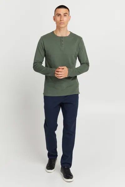 Лонгслив !SOLID Langarmshirt, зеленый