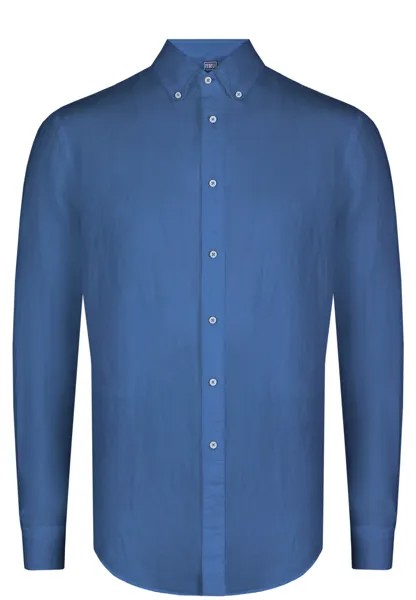 Рубашка мужская Fedeli 124688 синяя 43