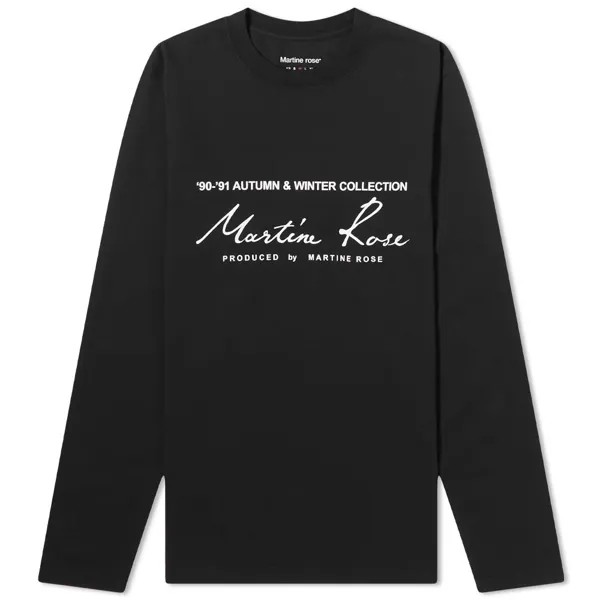 Футболка Martine Rose Long Sleeve Classic Logo Top