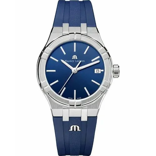 Наручные часы Maurice Lacroix AI1106-SS000-430-4, серебряный, синий