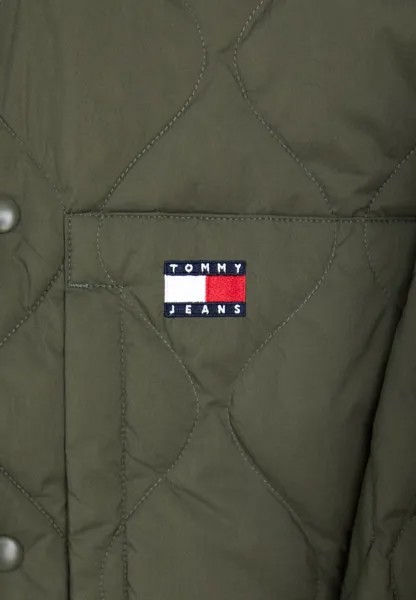 Пуховик SHACKET UNISEX Tommy Hilfiger, темно-зеленый