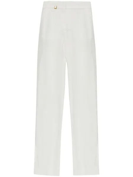 Jacquemus брюки с очаровательными деталями, белый