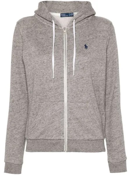 Polo Ralph Lauren худи с вышивкой Polo Pony, серый