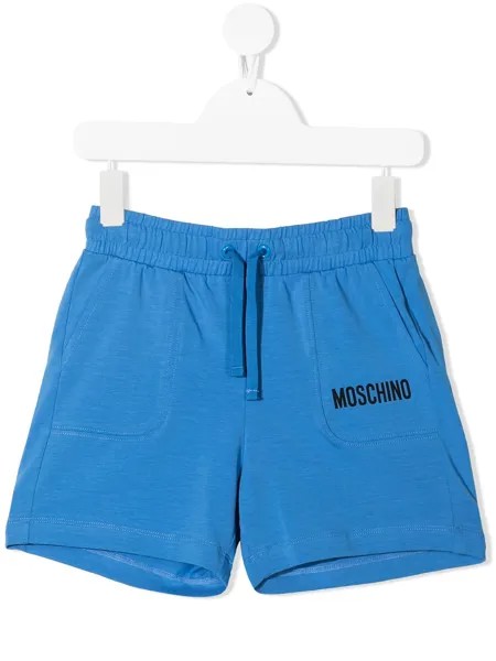Moschino Kids шорты из джерси с логотипом