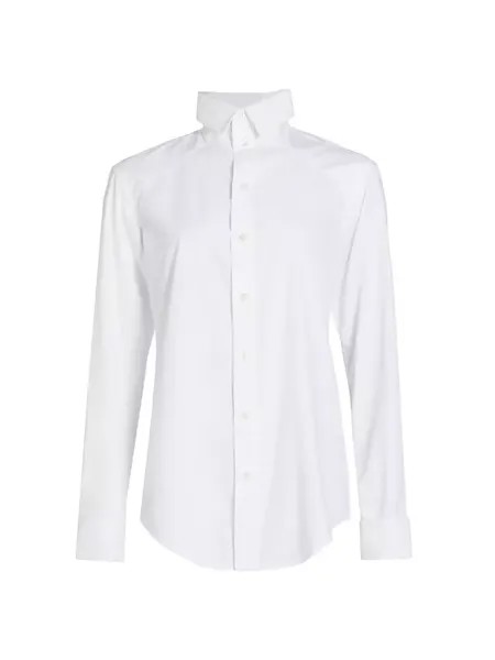 Хлопковая рубашка-туника R13, белый