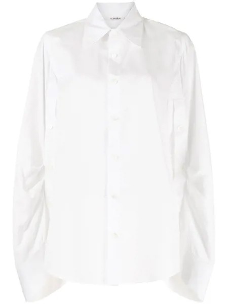 Yohji Yamamoto ruched button-up shirt