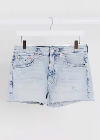 Короткие джинсовые шорты Tommy Jeans-Синий