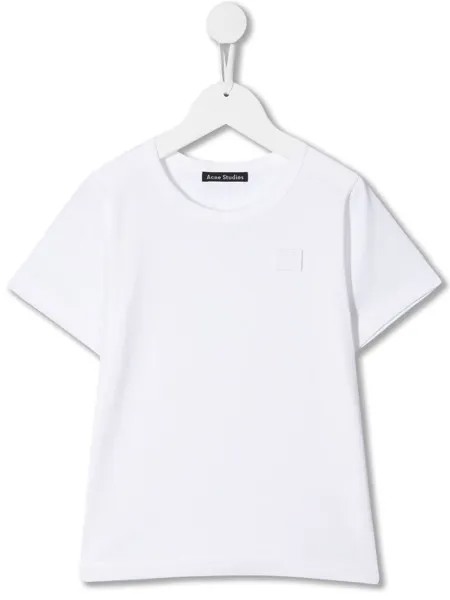 Acne Studios Kids футболка с нашивкой-логотипом