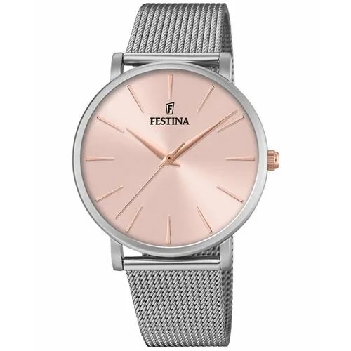 Наручные часы FESTINA F20475/2, розовый, золотой