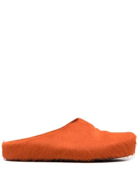 Marni слиперы Fussbett Sabot, оранжевый