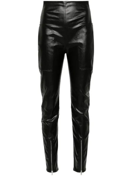 Rick Owens легинсы Dirst с завышенной талией, черный
