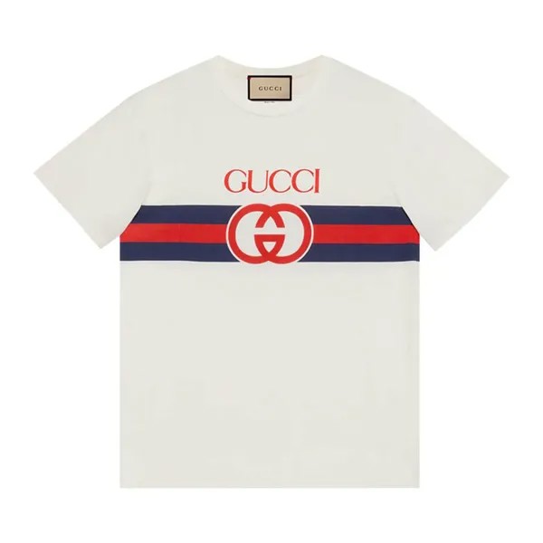 Футболка Gucci Interlocking G T-Shirt 'White', белый