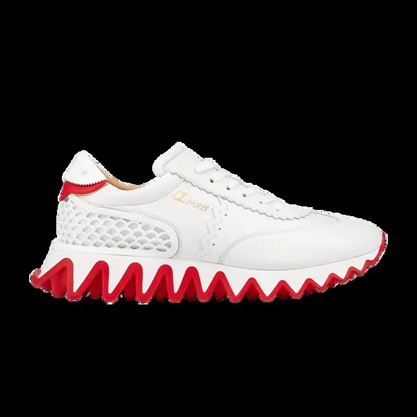 Кроссовки Christian Louboutin Loubishark Low 'White Red', белый