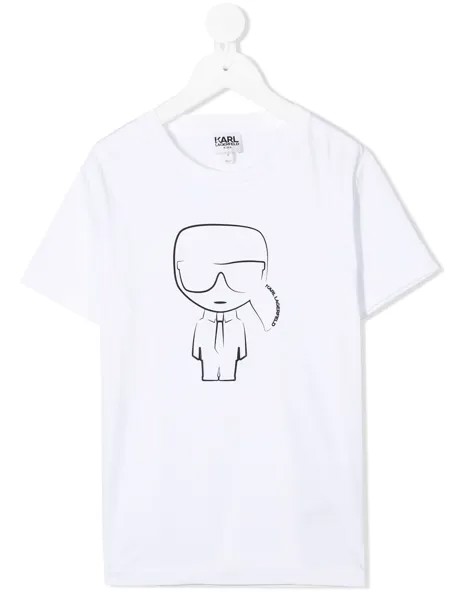 Karl Lagerfeld Kids футболка Ikonik с логотипом