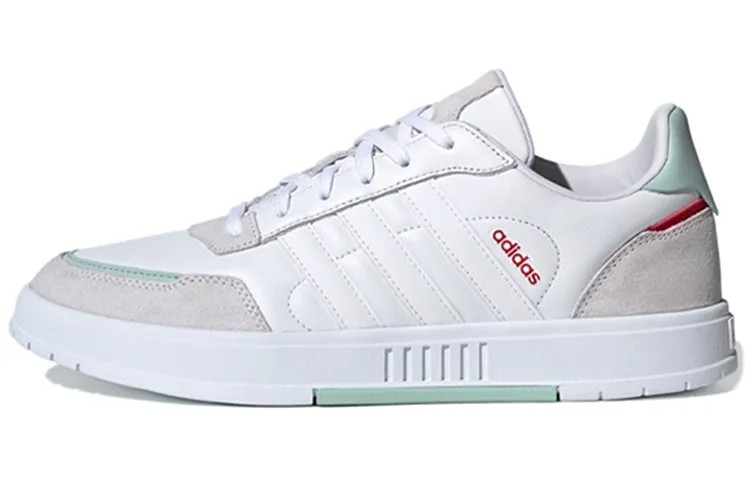 Мужские кроссовки для скейтбординга Adidas Neo Courtmaster белый/серый/зеленый