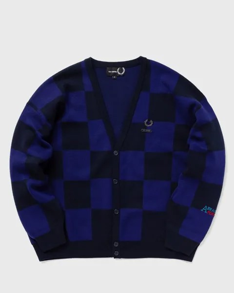 Кардиган Fred Perry Rs Chckerboard Cardigan, темно-синий