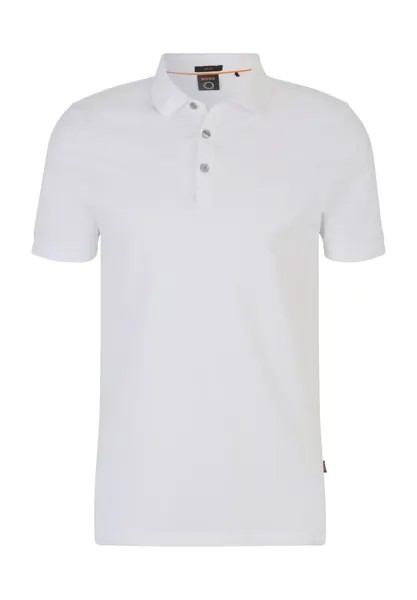Рубашка-поло с коротким рукавом, мужская Hugo Boss, цвет White