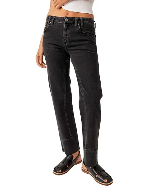 Джинсы Free People Risk Taker High-Rise Straight, цвет Main Squeeze