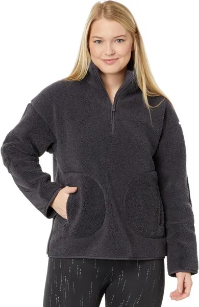 Куртка Plush Textured Half Zip Sweaty Betty, цвет Urban Grey