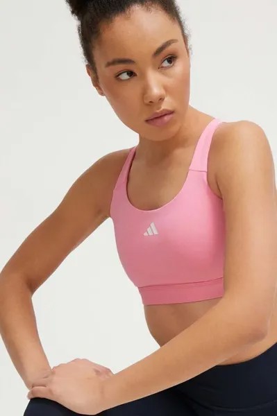 Спортивный бюстгальтер adidas Performance, розовый