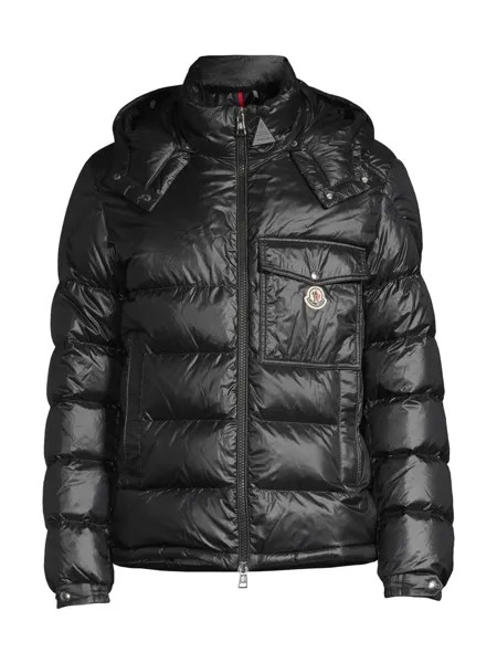 Мужская куртка Moncler из шерстяного хлопка Moncler, черный