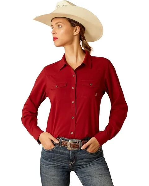 Рубашка Ariat Western Venttek Stretch, цвет Sun-Dried Tomato