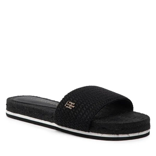 Эспадрильи Tommy Hilfiger ThTextured Flat, черный