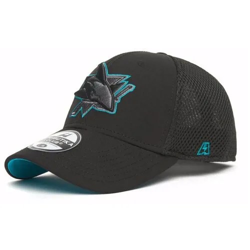 31549 Бейсболка ATRIBUTIKA & CLUB San Jose Sharks р.57-59 (черно-бирюзовое)