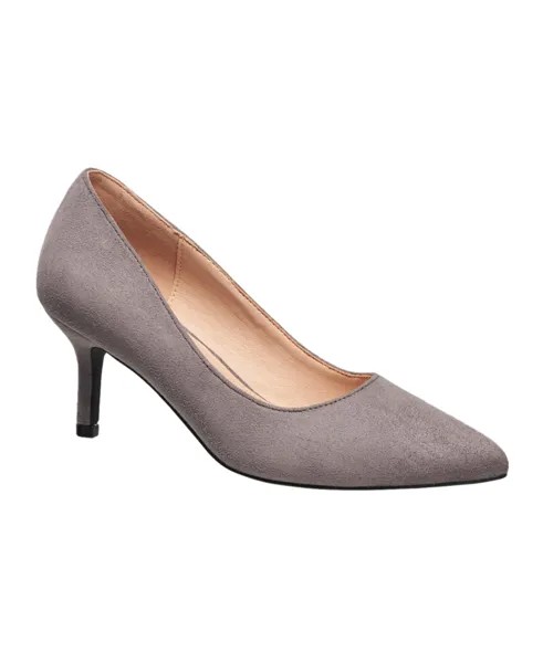 Женские туфли French Connection Kate с миндалевидным носком, цвет Grey Suede