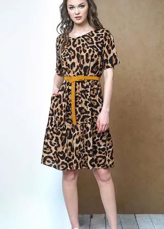Платье Fantazia Mod-3442 В цвете: Коричневый; Размеры: 46,48,44,42