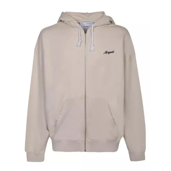 Футболка beige zipped hoodie Axel Arigato, бежевый