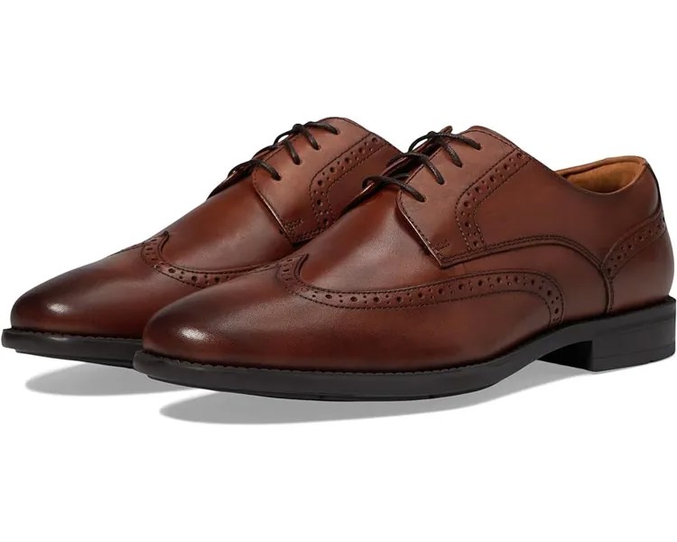 Оксфорды Florsheim Santucci Wing Tip Oxford, цвет Cognac