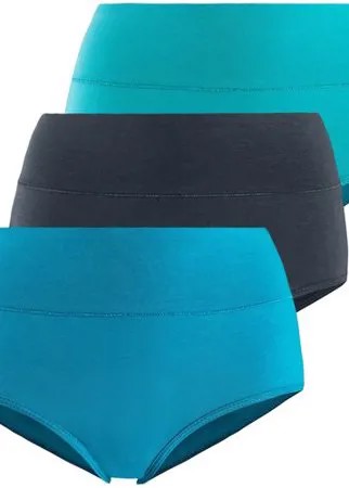 Женские спортивные трусы-шорты Lunarable бирюзовый,серый,лазурный 3шт., размер 48-50