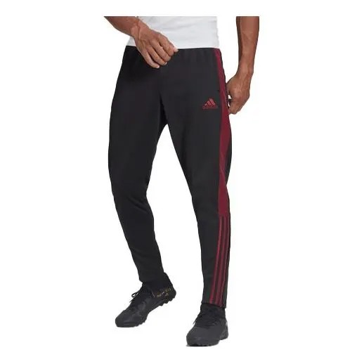 Спортивные штаны Men's adidas Stripe Elastic Waistband Soccer/Football Casual Sports Pants/Trousers/Joggers Black, черный