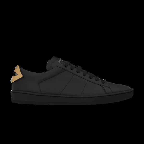 Низкие кроссовки Saint Laurent Signature Court Classic Lips SL/01 Low Top Sneaker, черный