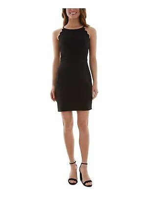 BCX DRESS Женское черное короткое коктейльное облегающее платье без рукавов для юниоров M