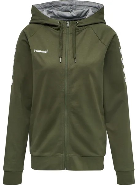 Толстовка Hummel Baumwoll Hoodie Hmlgo Cotton Zip Hoodie Woman, цвет GRAPE LEAF