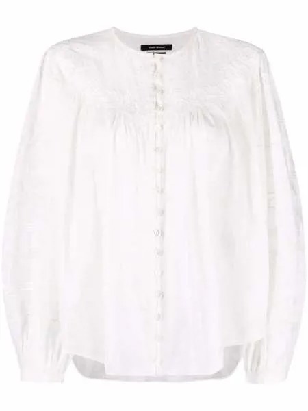 Isabel Marant блузка с воротником-стойкой и длинными рукавами