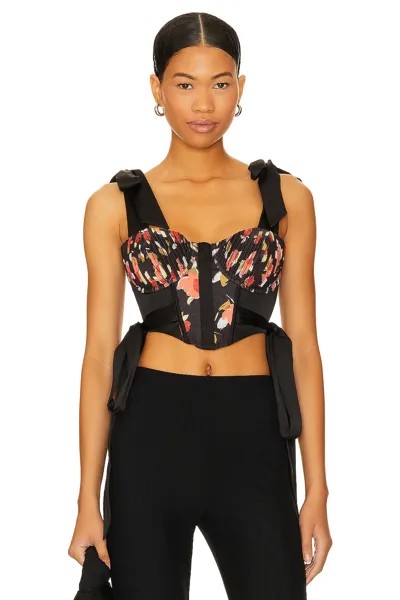 Топ For Love & Lemons Eugene Bustier, цвет Dark Print