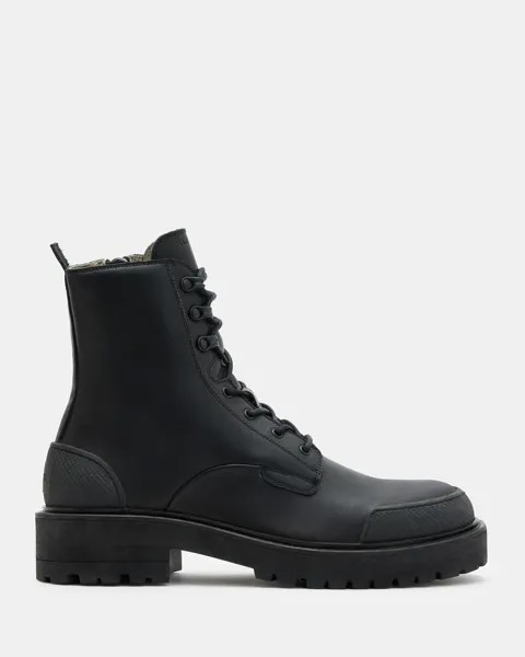 Массивные кожаные ботинки на шнуровке Mudfox AllSaints, черный