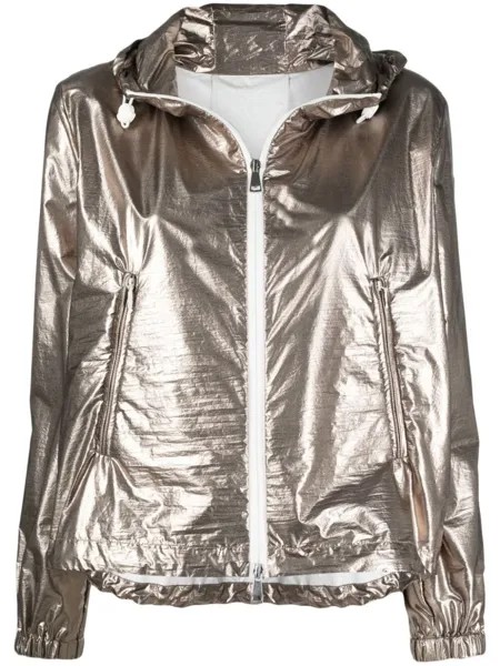 Moncler куртка Eschamali с капюшоном, металлик