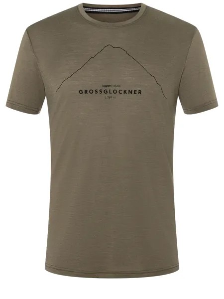 Рубашка super.natural Merino T Shirt, коричневый