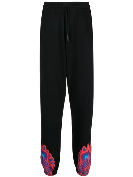 Marcelo Burlon County of Milan спортивные брюки Curves Wings, черный