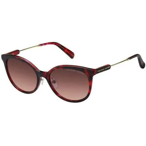 Солнцезащитные очки MARC JACOBS, круглые, оправа: пластик, для женщин, красный