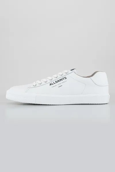 Кожаные спортивные туфли с логотипом Allsaints, белый