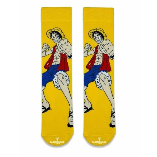 Женские носки CarnavalSocks высокие, ароматизированные, 90 den, размер 37-44, желтый